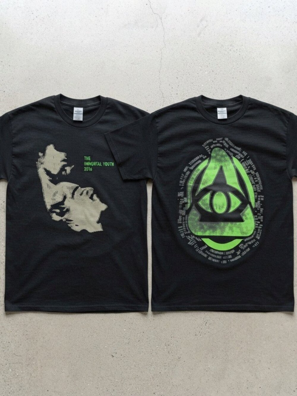 Yeat Love Lyfe Tour 2026 Green Eye Logo Black T-Shirt S-4XL